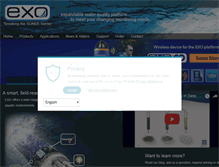 Tablet Screenshot of exowater.com